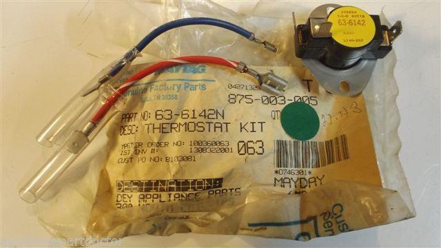 MAYTAG WHIRLPOOL DRYER 63-6142 THERMOSTAT KIT NEW IN BOX MAYTAG WHIRLPOOL DRYER 63-6142 THERMOSTAT KIT NEW IN BOX
